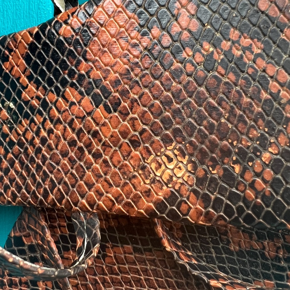 TKEES Gemma Croco Brown Double Strap Sandal Slides 8 - Picture 6 of 8